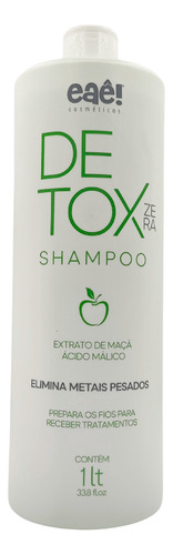 Shampoo Detox Maçã Verde 1l Limpeza E Tratamento Capilar Eaê
