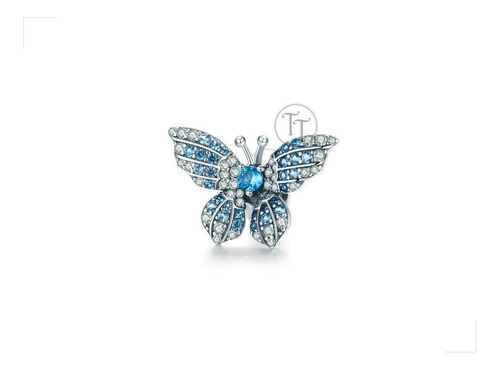 Collar Charm Mariposa Topaz 2.5 Ct Plata Esterlina 925