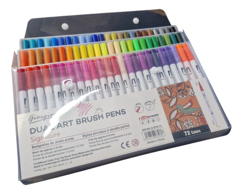 Marcadores Dual Art Brush Pens X 72 Colores Giorgione