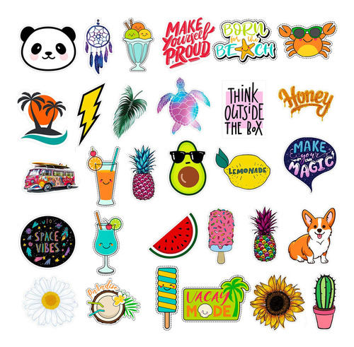 Pegatinas G Water Stickers Para Botellas, Grandes Y Bonitas,