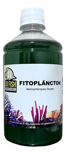 Fitoplâncton Nannochloropsis Oculata In Natura 3d Fish 500ml