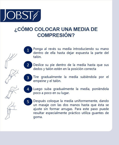 Imagen 4 de 4 de Media De Compresión Jobst Ultrasheer 15-20 Mmhg, Rodilla.