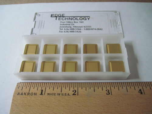 (qty 10) Edge Technology Spgr 424b 1155-5 Carbide Millin Jjh