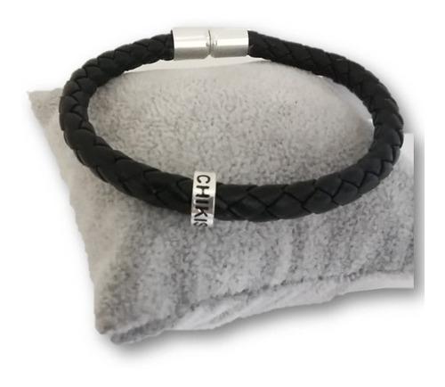 Pulsera Hombre Papa Personalizada Nombre 1 Aro Plata Fina