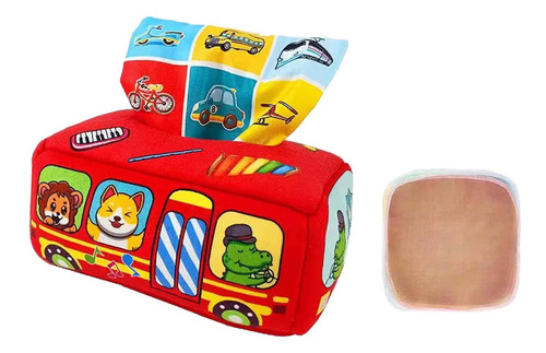 Caja De Pañuelos Divertida Para Bebé, Juguetes 9 Pañuelos