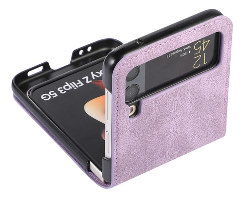 Funda Delgada De Cuero De Lujo For Samsung Galaxy Z Flip 6
