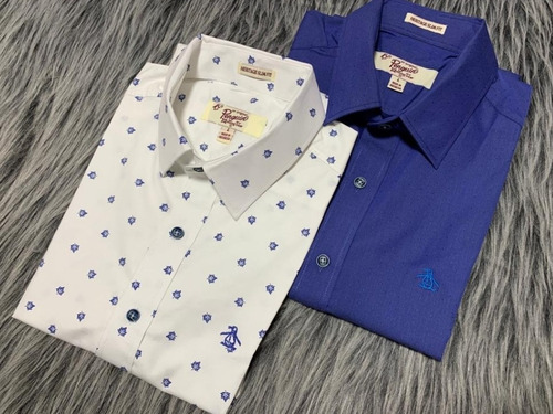 Camisa Manga Corta Penguin Slim Fit