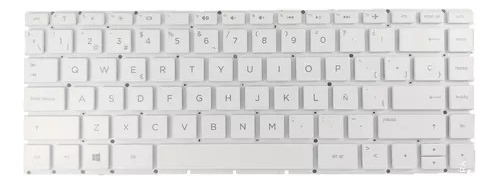 Imagen 3 de 4 de Teclado Hp 14-bs 14-bs006la Hp 14-bs007la 14-bs008la Blanco