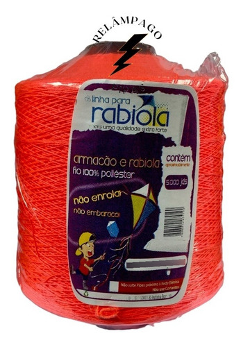 Kit Fita Carbono + Linha De Pipa Armação E Rabiola