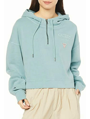 Guess W2bq00k9yh1-f7es, Sudadera Mujer, Verde (green), G