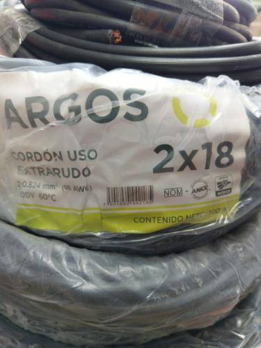 70 M. Cable Uso Extrarudo 2x18 Awg Argos