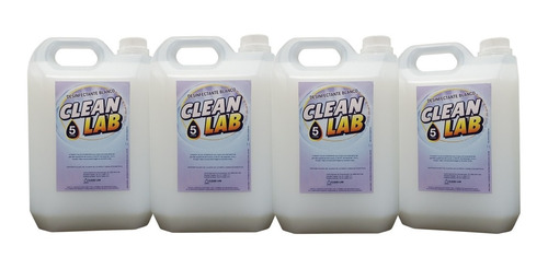 Desinfectante Bactericida Blanco Oferta 4 X 5 Lt Clean Lab