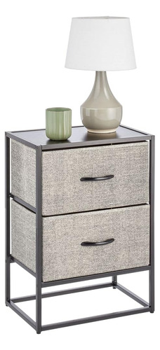 Mdesign Moderno 2-drawer End Table / Night Stand Storage Uni
