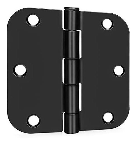 Bisagras De Puerta Con Galvanoplastia 8.8cm  X18u Negro