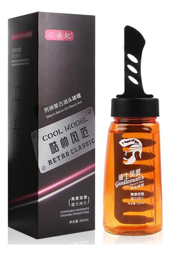 Gel De Cera Para El Cabello 2 En 1 Con Peine Esponjoso