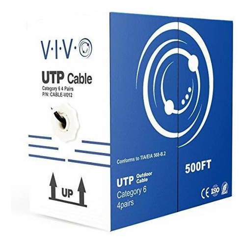 Cable Ethernet Cat6 Negro Resistente Exterior