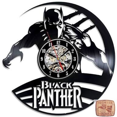 Reloj Corte Laser 1026 Pantera Negra Silueta