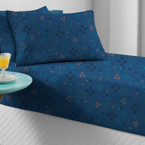 Jogo De Cama Portallar Solteiro 2 Peças Doce Vida Control