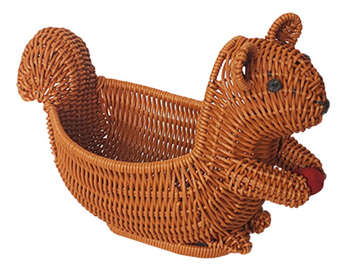 Con Forma De Animal, Cesta De Pan De Ardilla 28x15x22cm