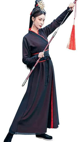 Vestido Tradicional Hanfu Con Espada Antigua Traje Kungfu Pa