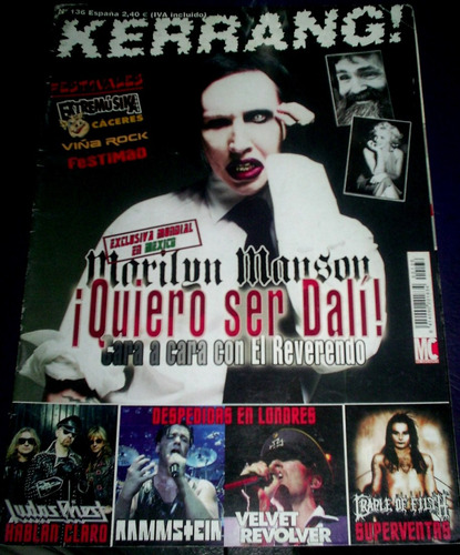 Marilyn Manson Judas Priest Velvet Revolver Revista