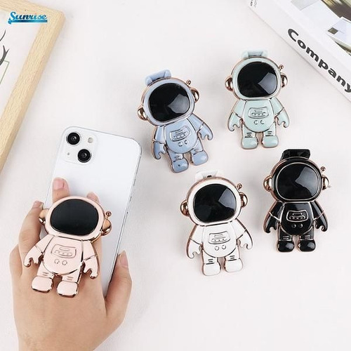 Soporte Ring Pop Para Celular Astronauta Universal Azul