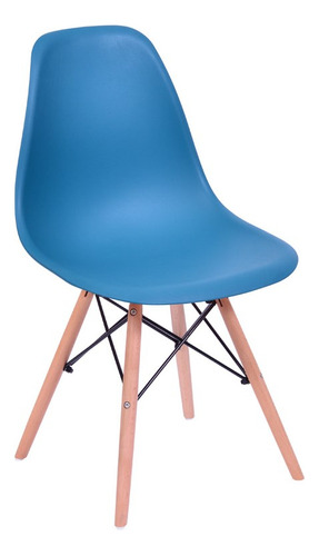 Cadeira Eames Dsw Polipropileno Base Madeira - Várias Cores