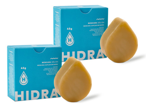 Kit 2 Máscaras Nutritivas Sólidas Em Barra 45g - Hidratação