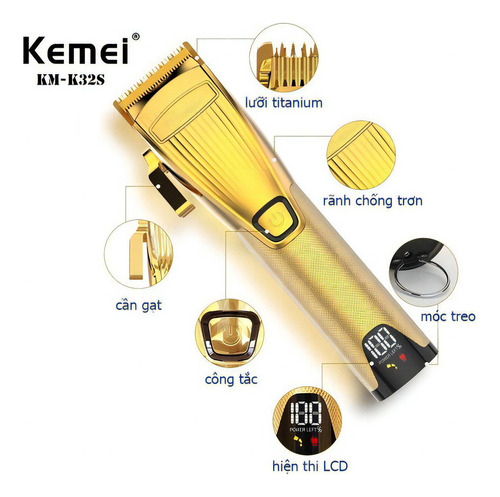 Cortadora de cabello profesional Kemei K32