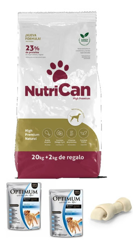 Nutrican Adulto 20+2 Kg + Obsequios + Envío