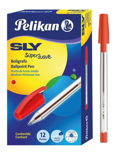 Boligrafo Pk Sly Rojo X 12 Un - Unidad a $108