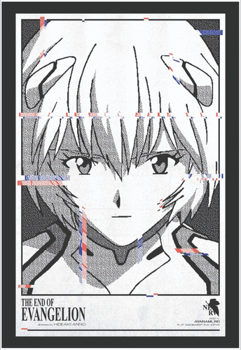 Cuadro Premium Poster 33x48cm Anime Japones Evangelion
