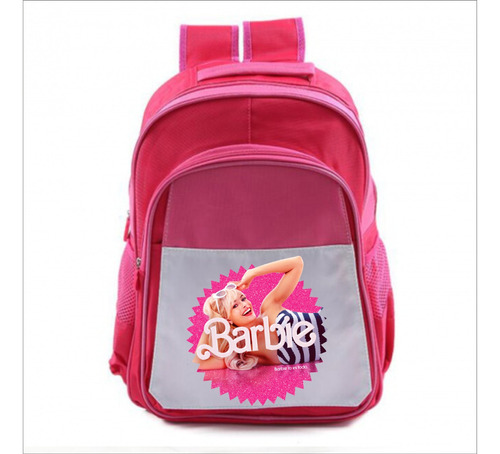 Mochila Rosada Personalizada De Barbie 2023 Margot Robbie