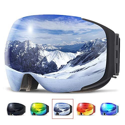 Copozz Gafas De Esquí, Snowboard Magnéticos G2 / Polarizada 