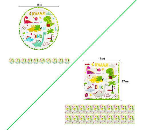 Kit De Decoración Para Cumpleaños 135 Pcs De Dinosaurios