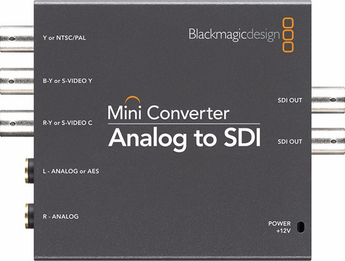 Blackmagic Analogo A Sdi - Conversor Pal Ntsc S-video Comp.