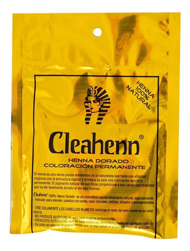 Henna Coloracion Natural Dorado Cleahenn X50g