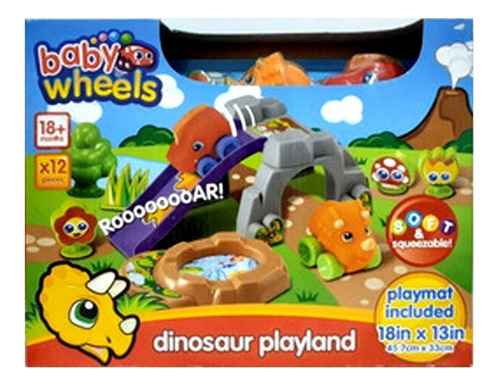 Imagen 2 de 4 de Dinosaur Play Land Conjunto Con Vehículos - Aj Hogar