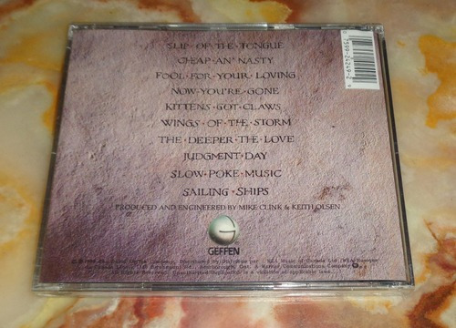 - Slip Of The Tongue- producido por Geffen
