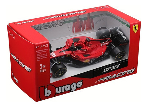 Burago Ferrari Sf23#16 Y #55 Fórmula Coche De Aleación 1:43 Color Sf-23#16 Charles Leclerc