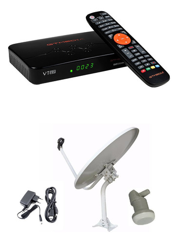 Kit Television Satelital Deco Hd H.265 + Antena 60cm + Lnb