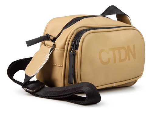 Bolso Bandolera Cartera Mujer Regulable Ctdn By Citadina Brunix Vison Lisa Níquel Negro