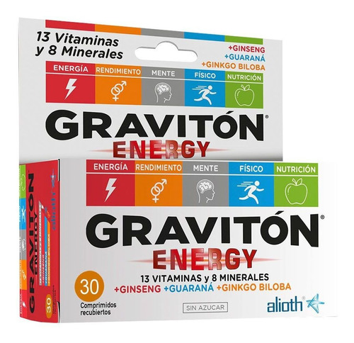 Gravitón Energy Vitaminas Minerales 30u Alioth Pharma