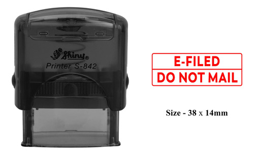 E-filed No Mail Impresion Sello Plastico Transparente Para