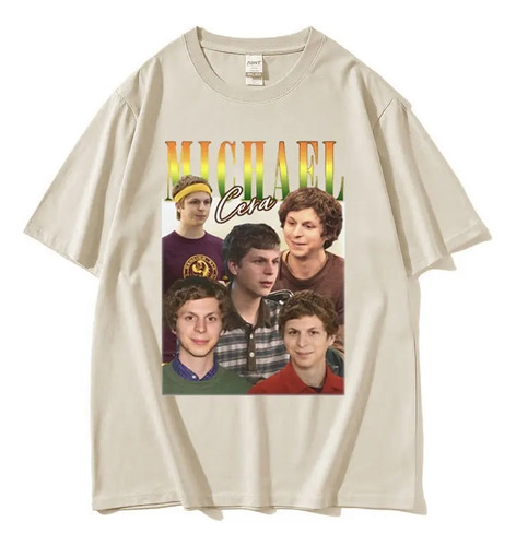 Camiseta De Algodón Con Estampado Gráfico Michael Cera