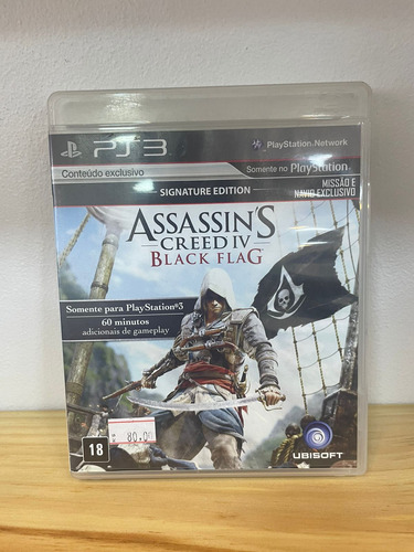 Assassin's Creed Black Flag Ps3 Mídia Física Semi Novo