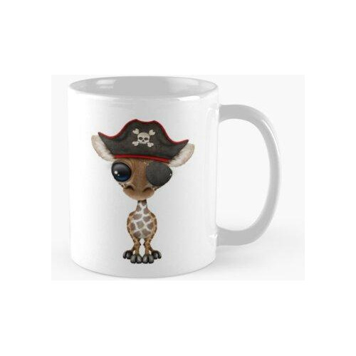 Taza Lindo Bebé Jirafa Pirata Calidad Premium