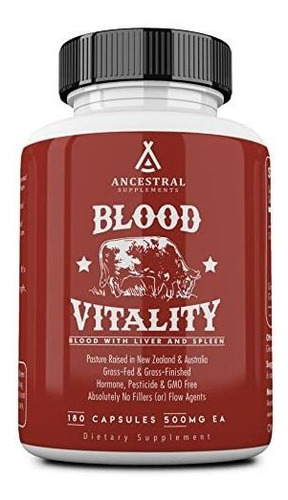 Suplemento Ancestral Supplements Blood Vitality, Grass Fed B