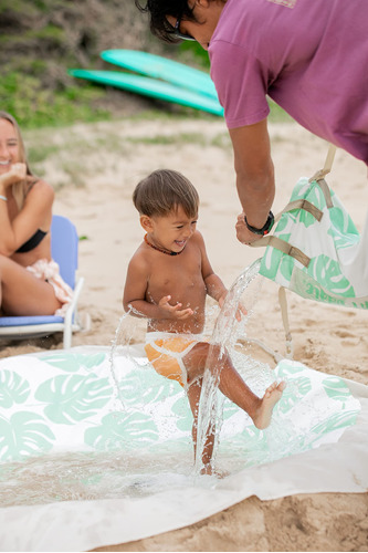 Beach Puddle Piscina De Playa Flexible Para Ninos (hojas De