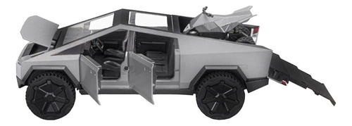 Vehículo Pick-up Con Luz Y Sonido, Mxbch-001, 1:24, 23x8.7cm Color Gris
